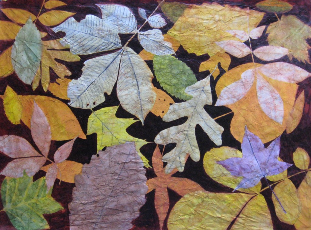 Leaf collage by Ken Bridle
